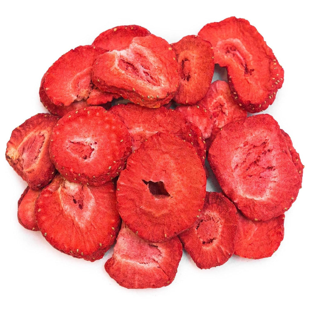 FREEZE-DRIED STRAWBERRIES 300g, fructe fructate liofilizate în felii, fără aditivi, fabricate în Germania Produse deshidratate Naty Shop