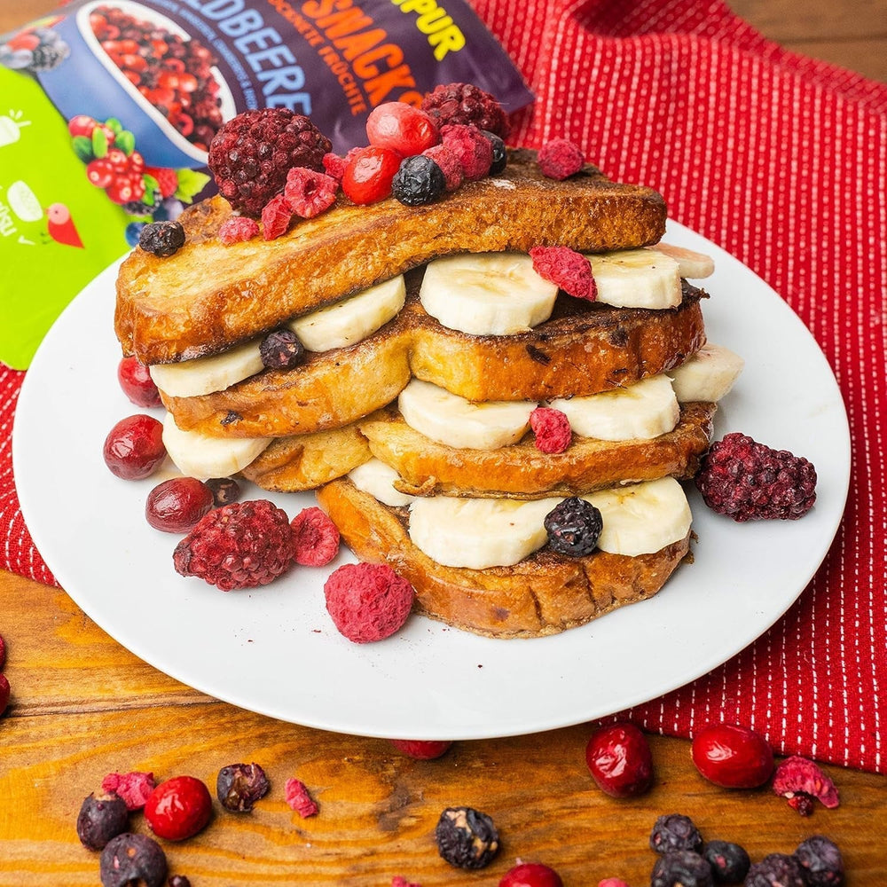 Fructe de pădure liofilizate: 100g mure, afine, merișoare, zmeură liofilizate, neîndulcite - Fructe uscate, fructe liofilizate, fructe de pădure de la NutriPur Produse deshidratate Naty Shop