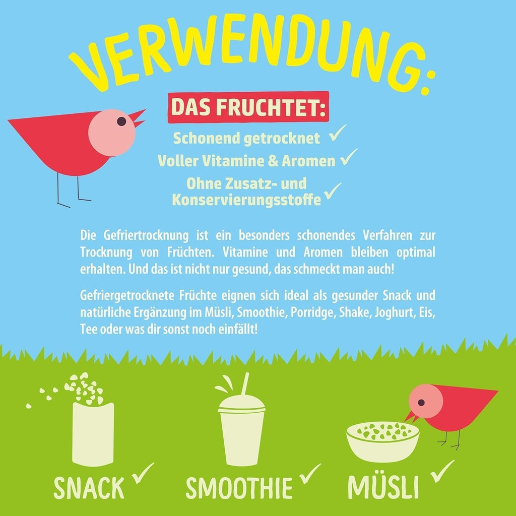 Fructe de pădure liofilizate: 100g mure, afine, merișoare, zmeură liofilizate, neîndulcite - Fructe uscate, fructe liofilizate, fructe de pădure de la NutriPur Produse deshidratate Naty Shop