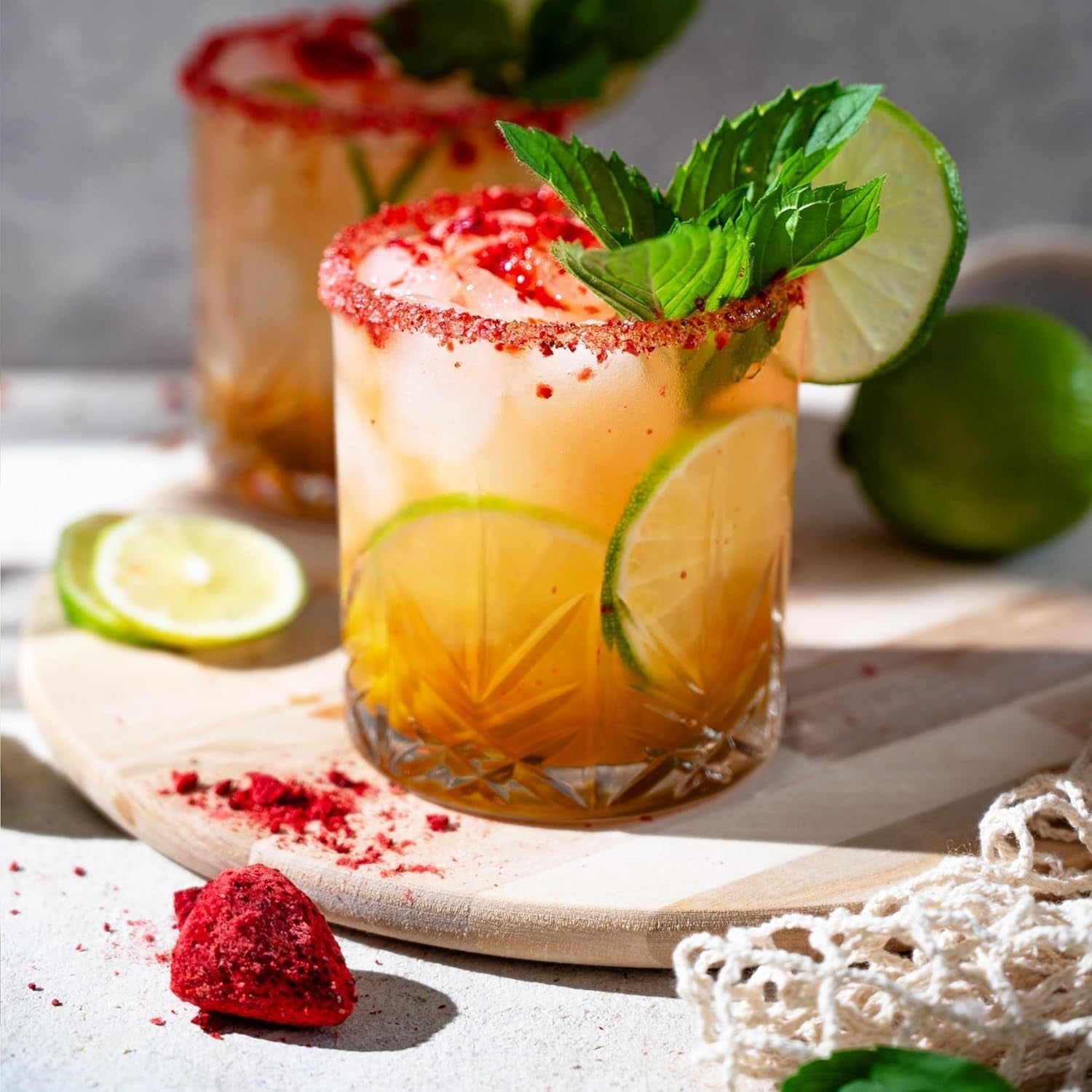 Fruits lyophilisés BAM, 40 grammes, fruits naturels, desserts parfaits, saveur riche (fraise) Produits déshydratés Naty Shop