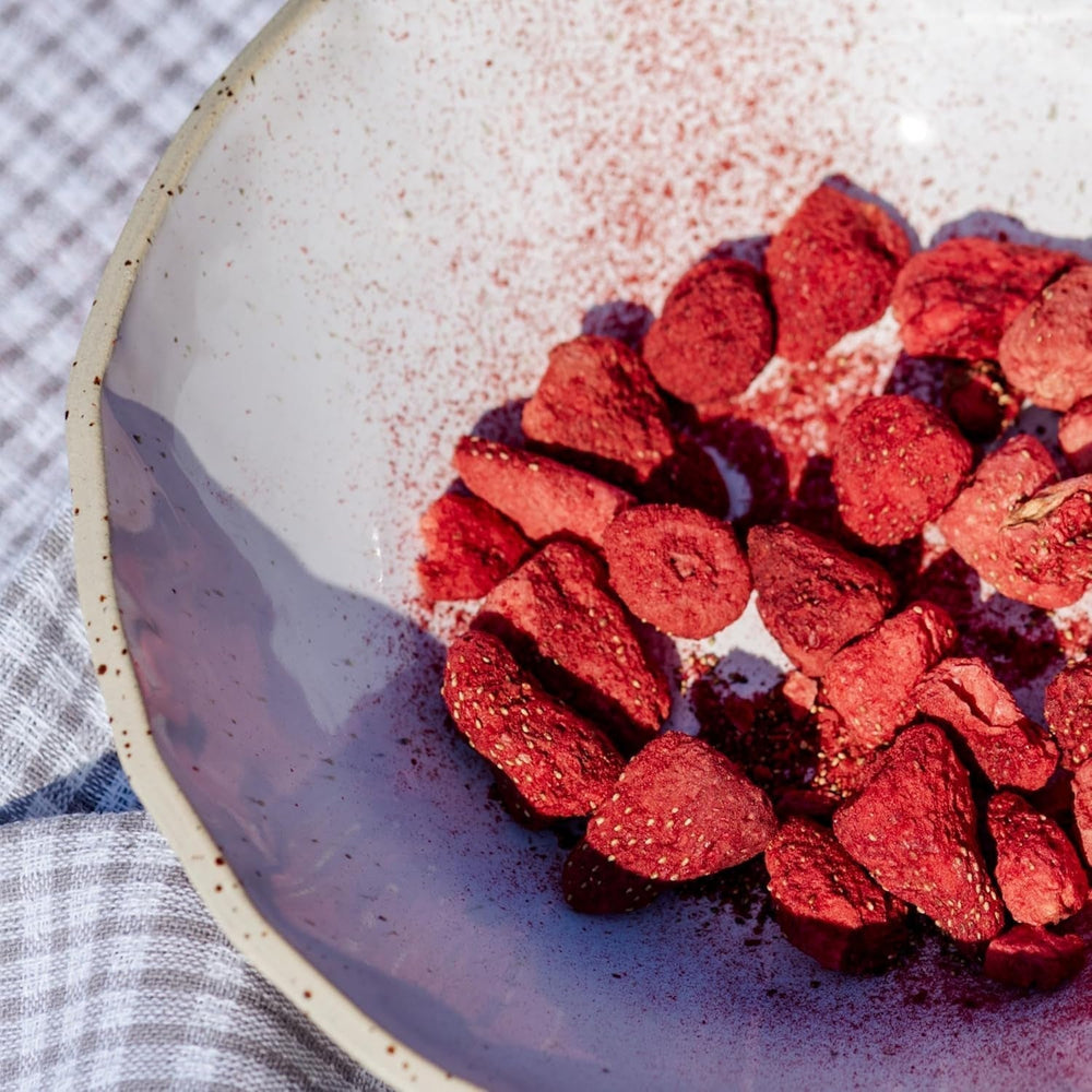 Fruits lyophilisés BAM, 40 grammes, fruits naturels, desserts parfaits, saveur riche (fraise) Produits déshydratés Naty Shop