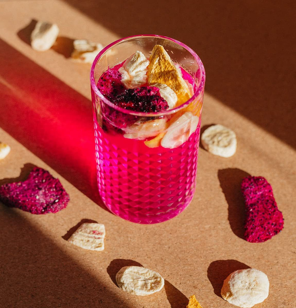 Fruits lyophilisés BRIX | Mélange naturel et sec de fruits tropicaux 80 g | Grand Prix du Goût pour les Fruits Secs | Sans OGM, sans gluten, végétalien, les vitamines sont préservées Produits déshydratés Naty Shop