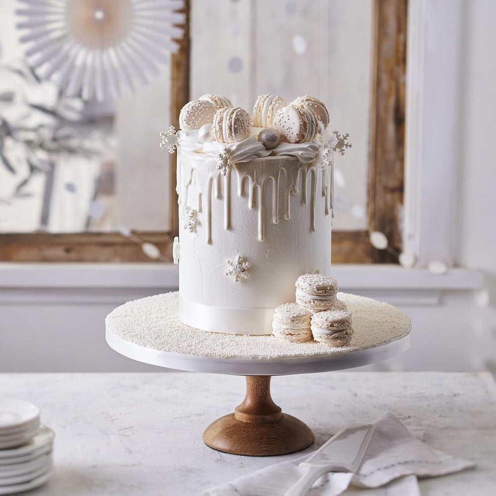 Fondant laminé blanc brillant FunCakes : facile à utiliser, lisse, flexible, doux et malléable, parfait pour la décoration de gâteaux, halal, casher et sans gluten. 1 kg de pâte à sucre Naty Shop