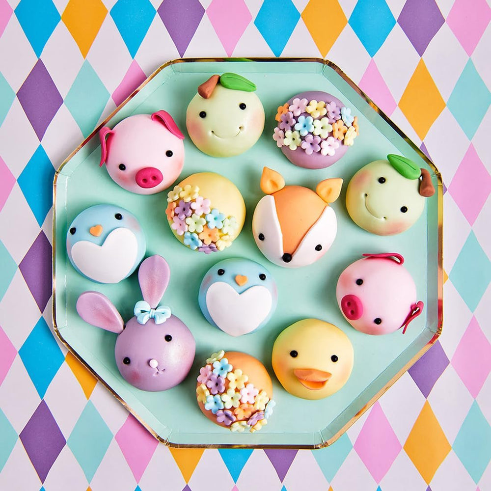 Fondant Roulé FunCakes Spring Green : Facile à utiliser, lisse, souple, souple et malléable, parfait pour décorer les gâteaux, halal, casher et sans gluten, 250g de pâte à sucre Naty Shop