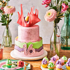 Fondant roulé vert citron FunCakes : Facile à utiliser, lisse, souple, souple et malléable, parfait pour décorer les gâteaux, halal, casher et sans gluten, 250g de Pâte à Sucre Naty Shop