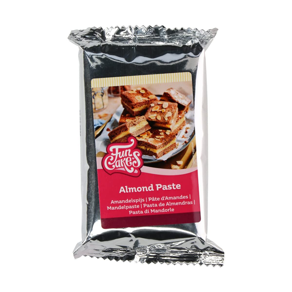 Pâte d'amande FunCakes (1:1) : Goût délicieux, texture fine, facile à étaler, pâte d'amande, parfaite pour les gâteaux et biscuits. Halal et sans gluten. 250 g (lot de 2) Pâte à sucre Naty Shop 250 grammes