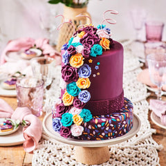 Fondant laminé FunCakes Orange Tropical : Facile à utiliser, lisse, flexible, doux et pliable, parfait pour décorer des gâteaux, Halal, casher et sans gluten, 250 g de pâte à sucre Naty Shop