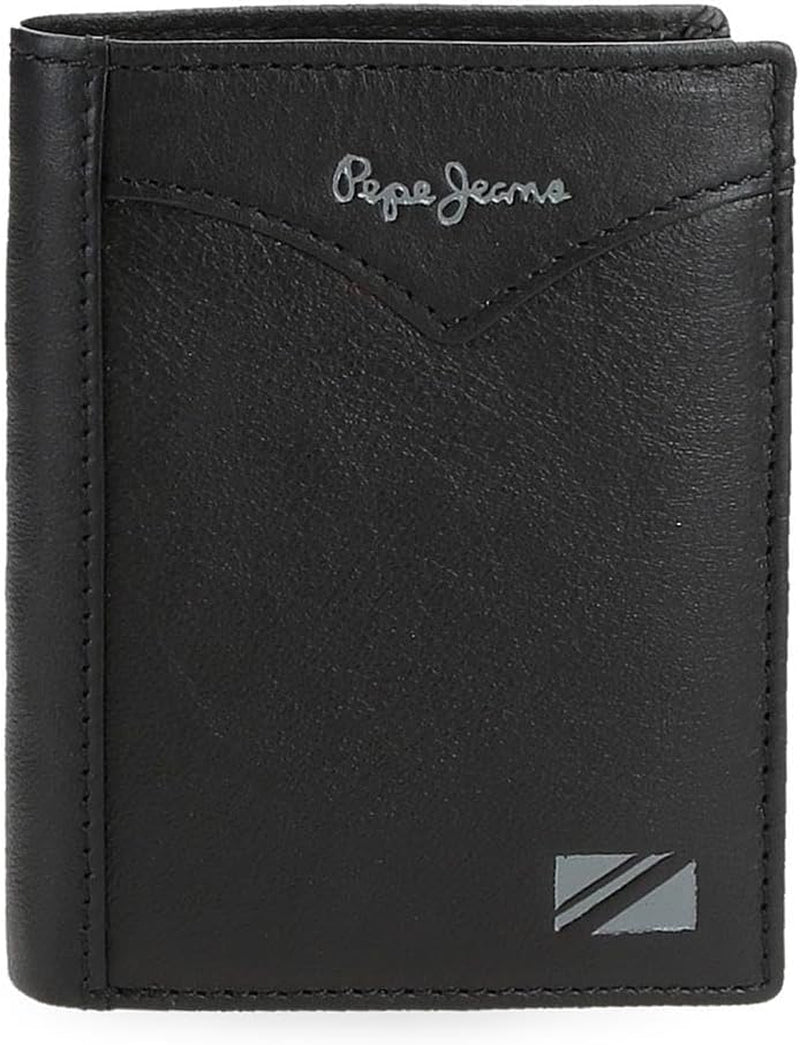 Pepe Jeans Veste Portefeuille Vertical avec Sac à Main, Taille Unique Portefeuille Homme Naty Shop Noir