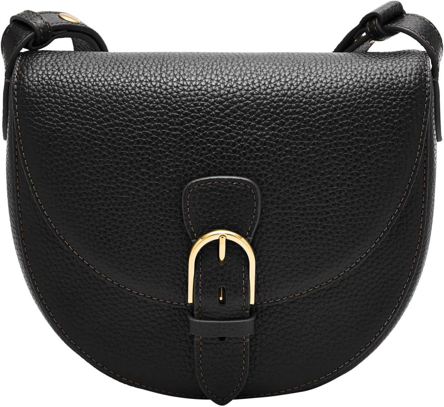 Fossil Everleigh Sac à main en cuir ou coton pour femme Sacs Femme Naty Shop Noir Mat