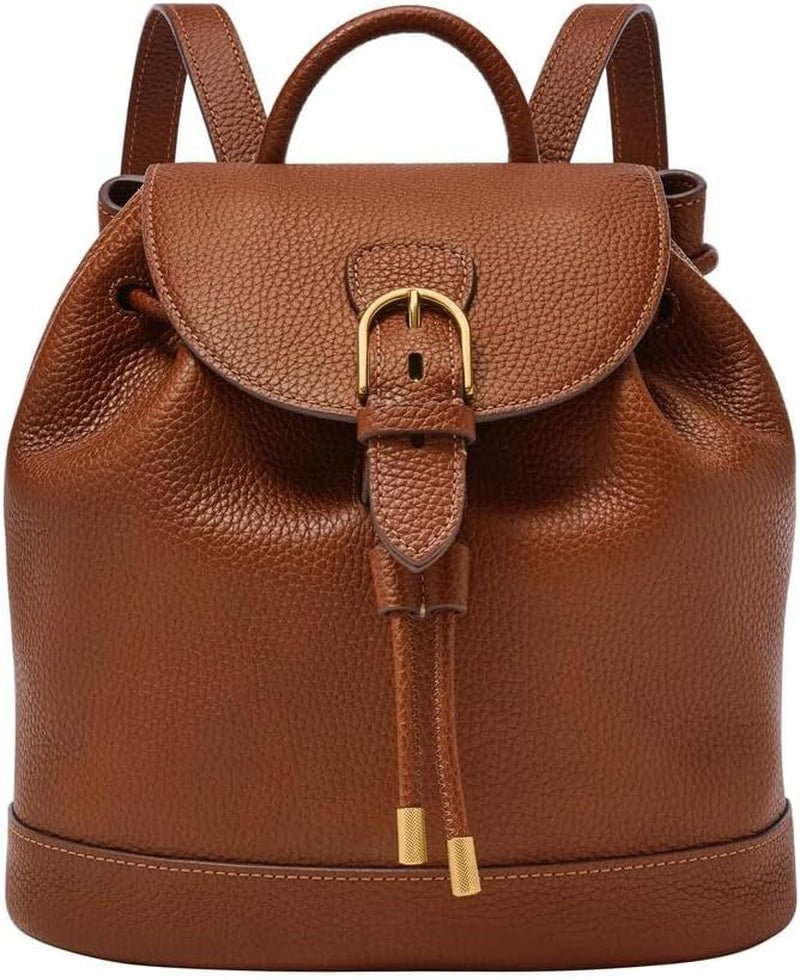 Fossil Everleigh Sac à main en cuir ou en coton pour femme Sacs pour femmes Naty Shop Café Marron