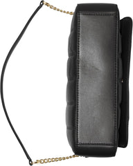 DKNY Sac à bandoulière à rabat pour femme, noir/jaune Naty Shop Sacs