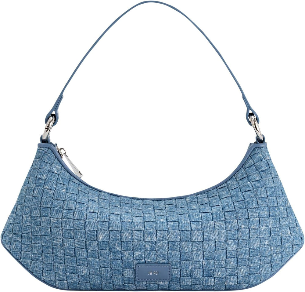 Sac bandoulière femme JW PEI Lily Bags Femme Naty Shop Tissu denim bleu