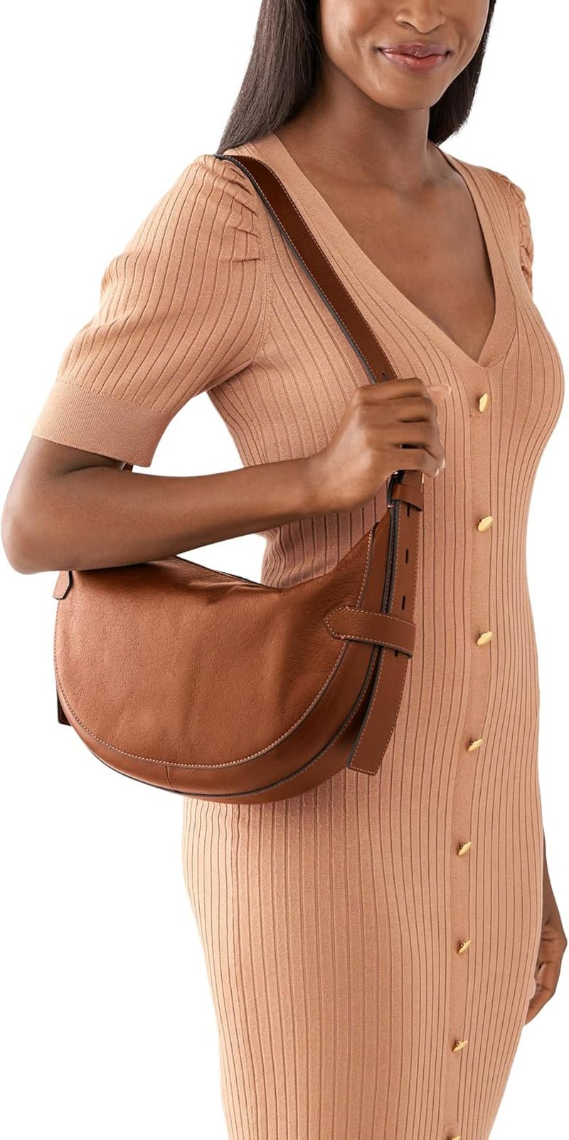 Sac pour femme Fossil - Harwell Eco Leather Hobo, ZB1847200 - 30,5 cm L x 8,9 cm l x 20,3 cm H Sacs pour femmes Naty Shop