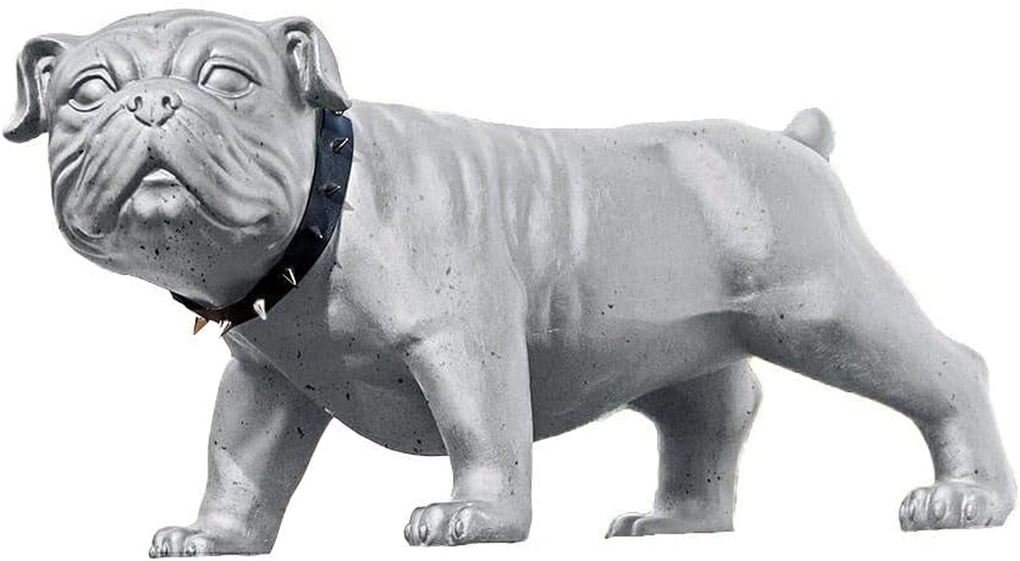 GILDE Decorațiune Figurină Cuplu Inimă Balon - Îndrăgostiți pe bancă cu inimă balon cadou decorare nunta - Culori: Alb Bronz Gri - Înălțime 24,5 cm Statuete si sculpturi Naty Shop Gri Înălțime 38,5 cm