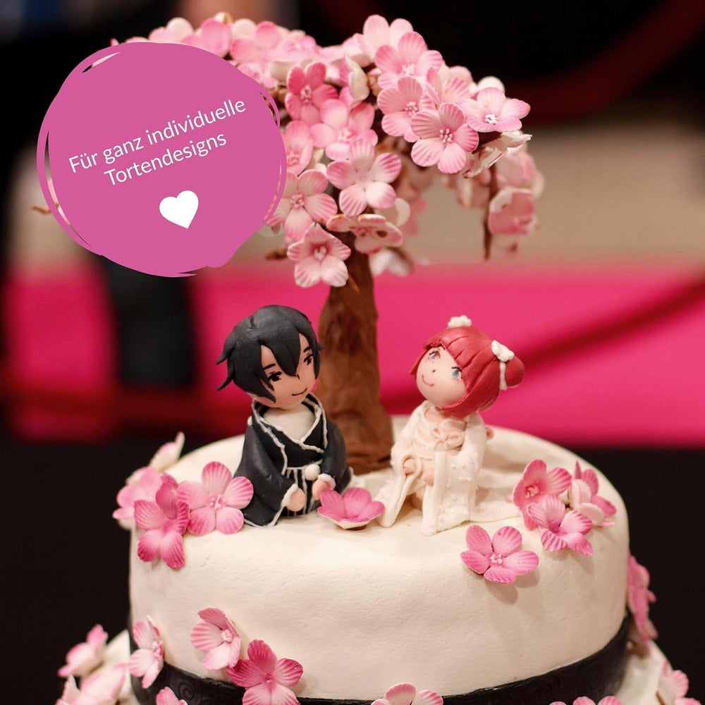 Fondant noir GoodBake 500g, fondant roulé pour enrober, façonner, décorer gâteaux, figurines, fleurs en sucre et plus encore, sans huile de palme, végétalien, sans gluten Pâte à sucre Naty Shop