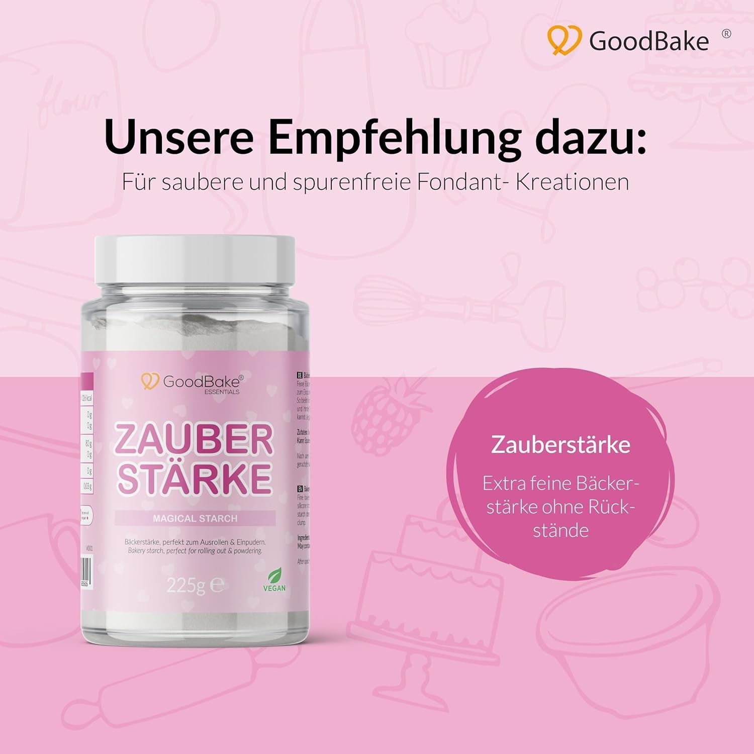 Fondant noir GoodBake 500g, fondant roulé pour enrober, façonner, décorer gâteaux, figurines, fleurs en sucre et plus encore, sans huile de palme, végétalien, sans gluten Pâte à sucre Naty Shop