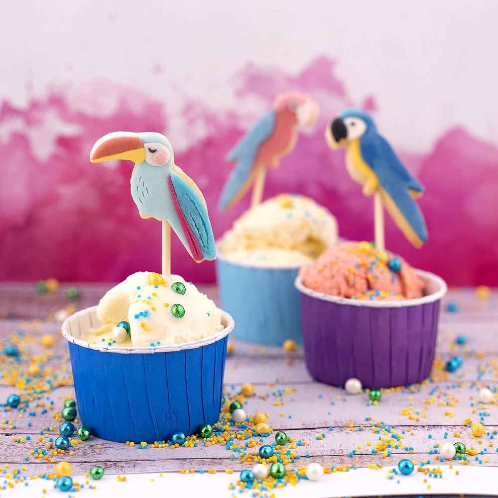 Günthart BackDecor Fondant Bleu 250 g, 100 % végétalien, sans huile de palme, indéchirable pour recouvrir les gâteaux et pâtisseries, adapté au modelage, lot de 3 (1 x 250 g) Naty Shop Pâte à Sucre