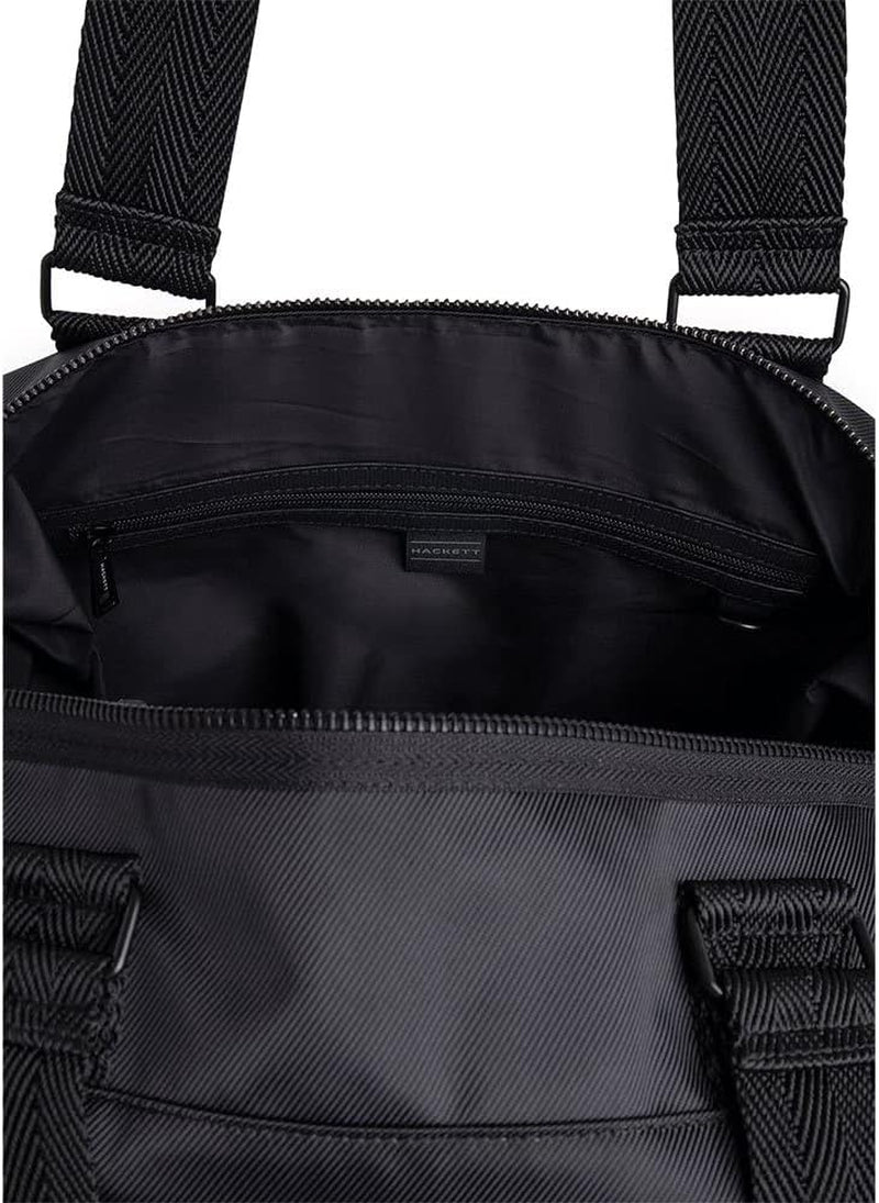 Hackett London Bărbați Hs Travel Bag Carry-All & Organizer Clutches, negru Bagaje și echipament de călătorie Naty Shop