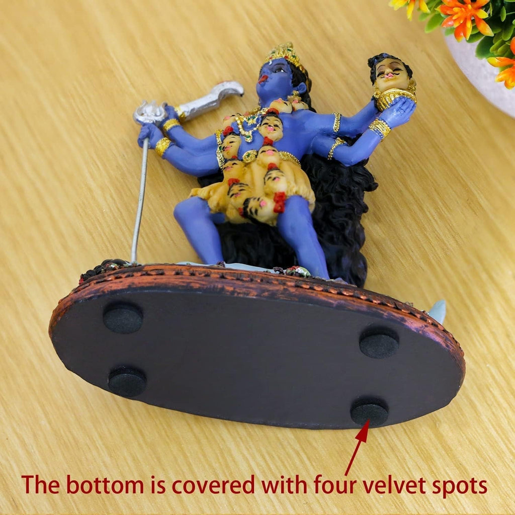 Hindu God Kali Ma Statue, India Goddess Kali Bhavatarini Destroyer Statue Decorative Hindu Goddess of Time and Death Figurine Murti Diwali Pooja Gifts Home Office Temple Mandir Altar Puja Items Statuete si sculpturi Naty Shop