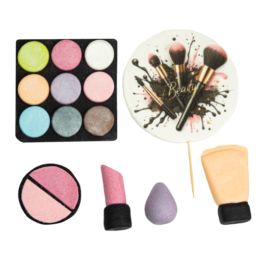 Lot de 6 décorations comestibles, Maquillage