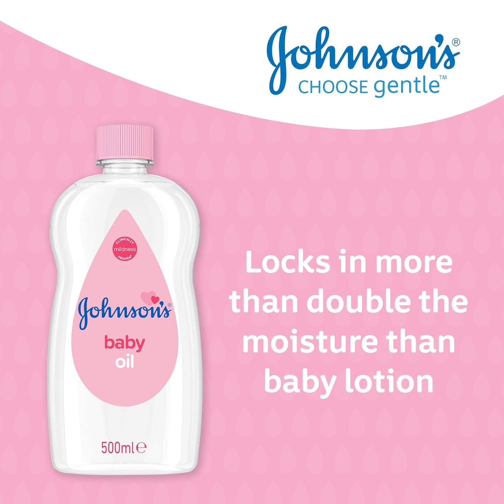 Johnsons JOHNSON'S - Huile pour bébé, (1 X 500 ML) Enfants - Bain et soins Naty Shop
