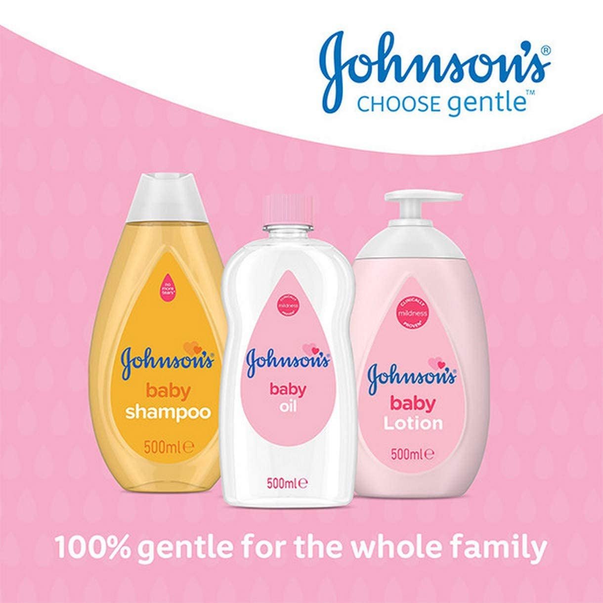 Johnsons JOHNSON'S - Huile pour bébé, (1 X 500 ML) Enfants - Bain et soins Naty Shop