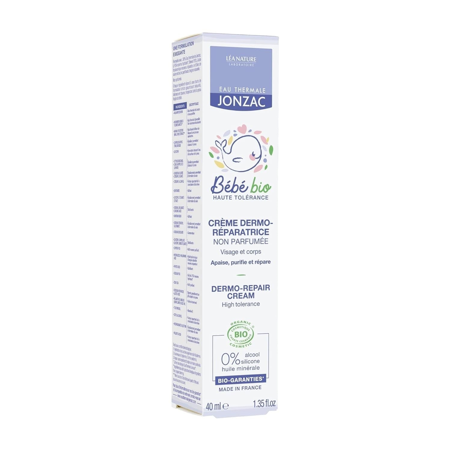 Jonzac Bébé Crème Cara 40 ml Enfant - Bain et Soin Naty Shop