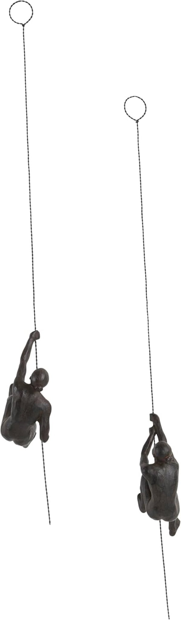 JOTEX Feminin Climbers Figurine decorative, pachet de 2, maro ruginiu Statuete si sculpturi Naty Shop