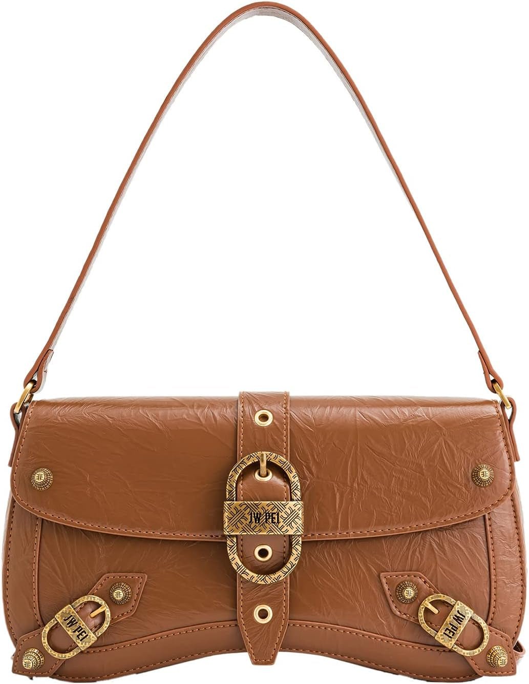 JW PEI Sac à main Eva pour femme Sacs Naty Shop Marron écrasé