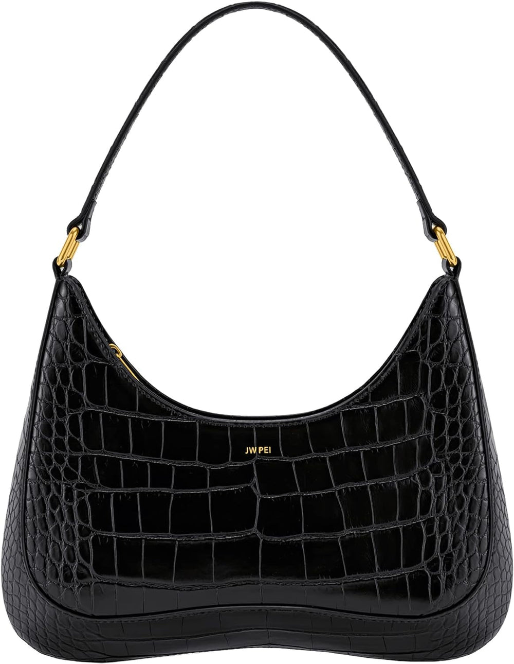 JW PEI Ruby Sacs à bandoulière Femme Sacs Naty Shop Embossed Black Crocodile