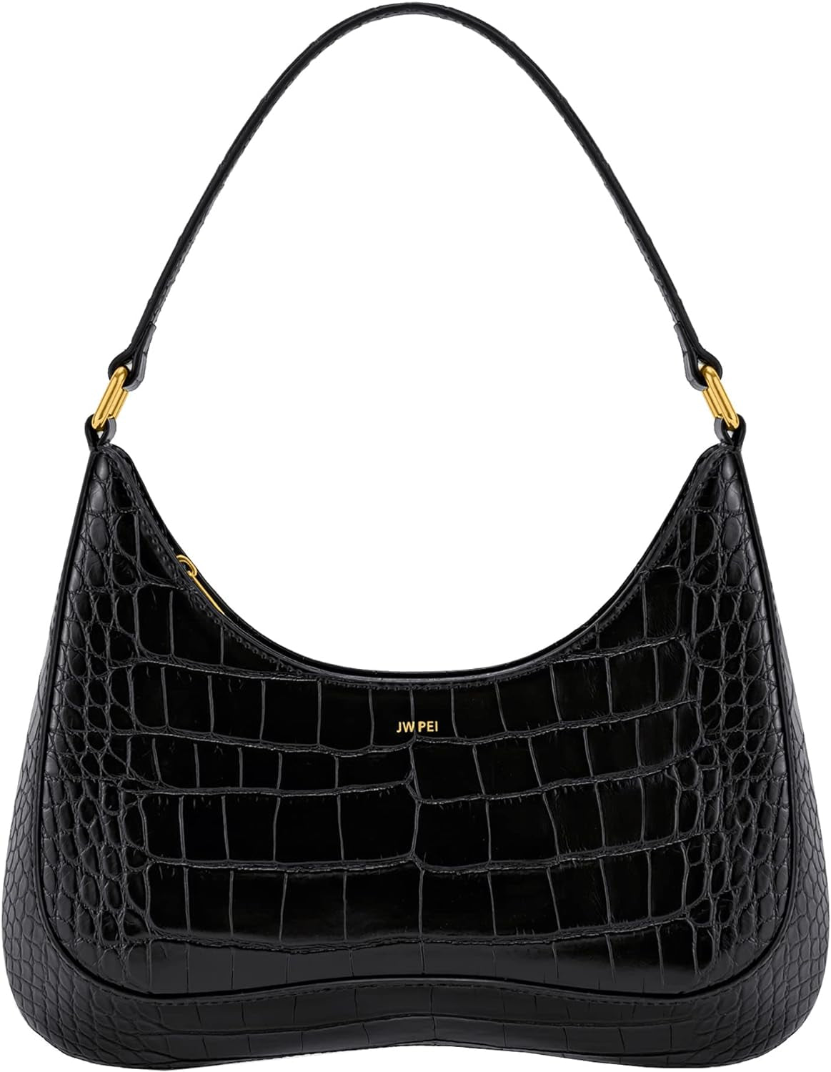 JW PEI Ruby Sacs à bandoulière Femme Sacs Naty Shop Embossed Black Crocodile