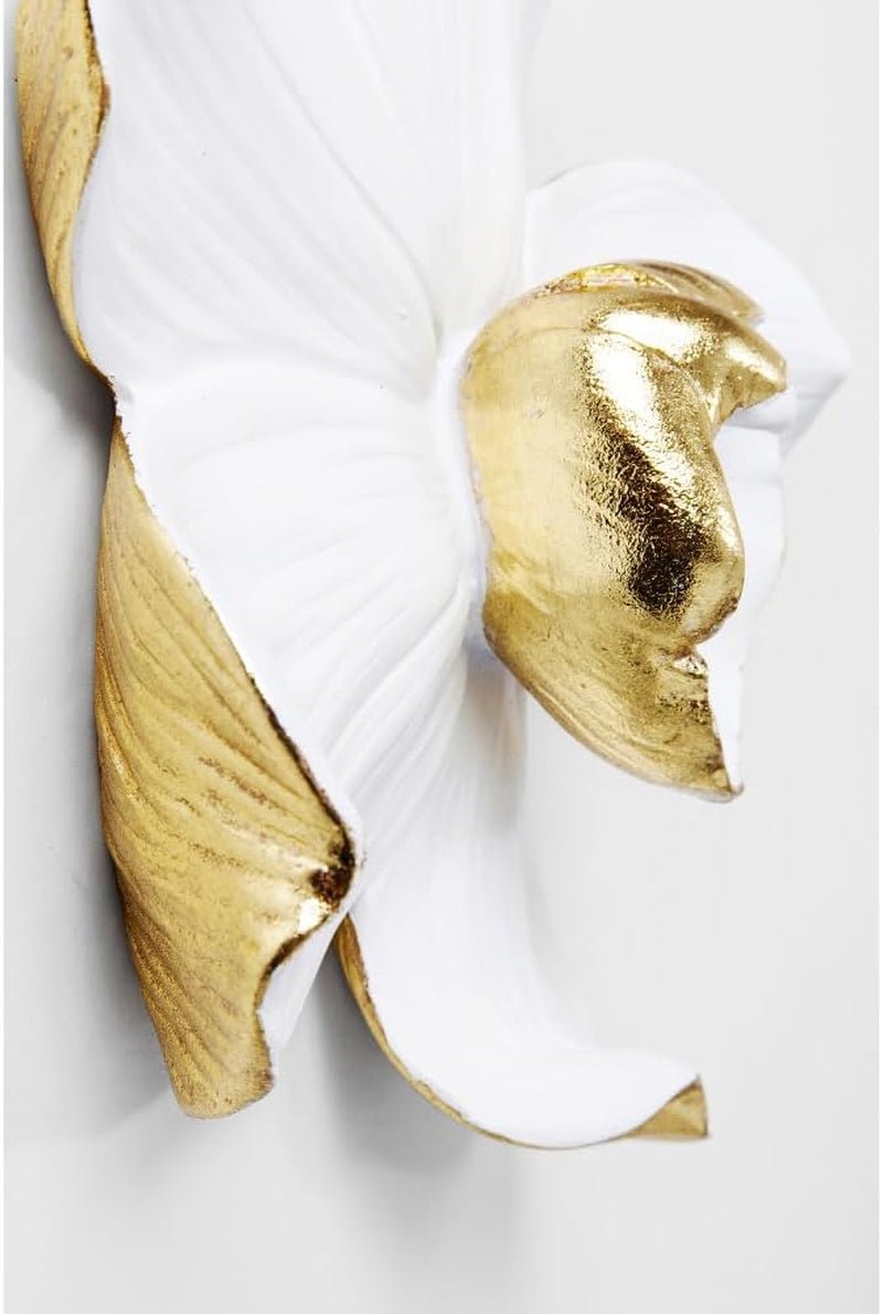 Kare Design décoration murale Orchidée, blanc, XL, décoration murale, aspect fleur d'orchidée, fait main, 25x24x7 cm (h/l/p) Statuettes et sculptures Naty Shop