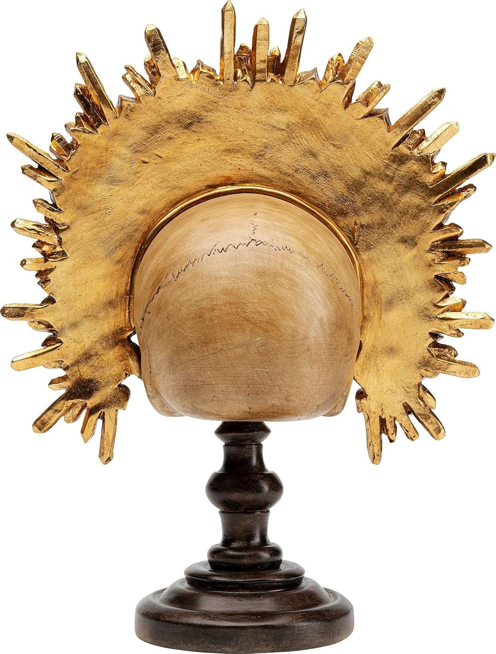 Kare Design objet déco King Skull, marron, sculpture, motif tête de mort, crâne décoratif, peint à la main, fait main, unique, 42x34x20 cm (h/l/p) Statuettes et sculptures Naty Shop