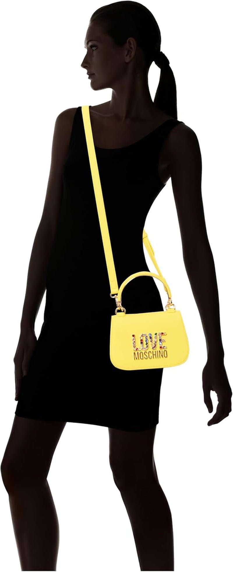 Love Moschino sac femme, jaune Sac à main, jaune Sacs femme Naty Shop