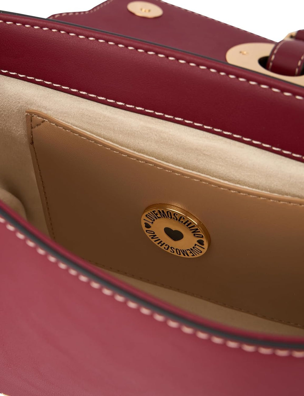 Love Moschino Sac à Bandoulière Dames Bordeaux Taille Unique Sacs Femme Naty Shop