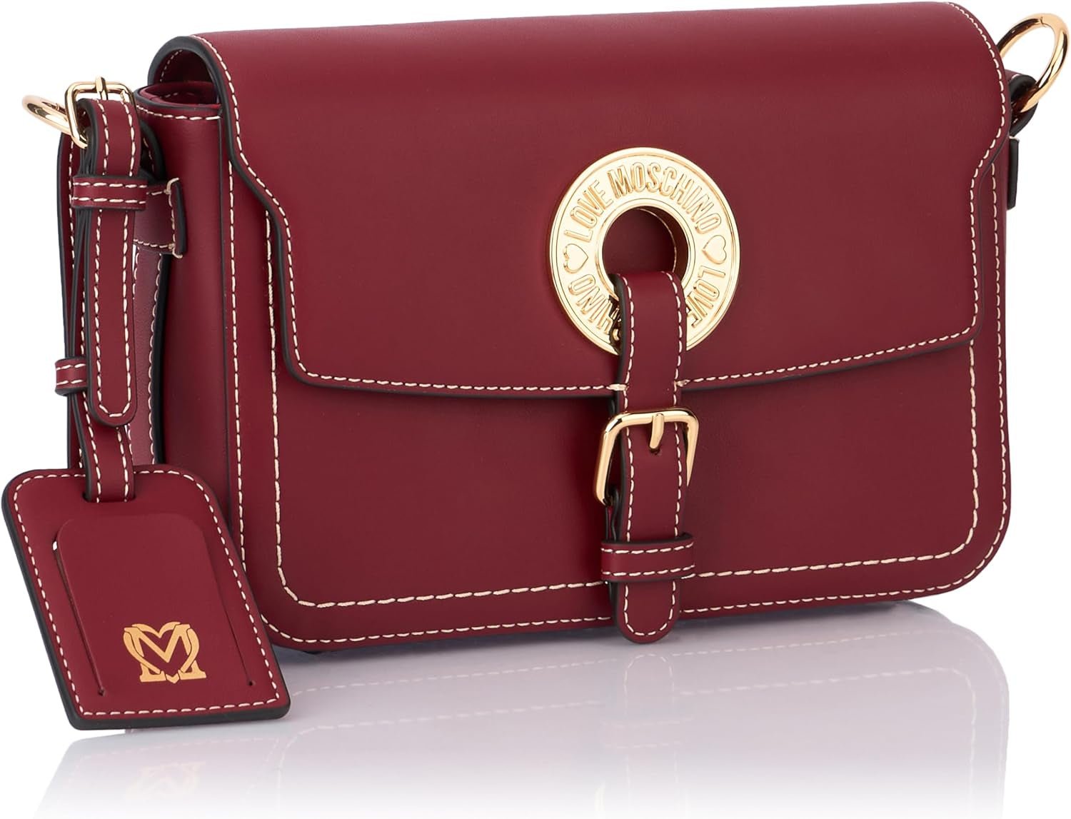 Love Moschino Sac à Bandoulière Dames Bordeaux Taille Unique Sacs Femme Naty Shop
