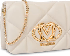 Love Moschino Jc4043pp1mlc0110 Sac Porté Épaule Ivoire Femme Sacs Naty Shop