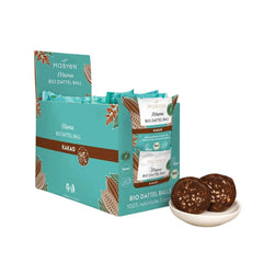 MABYEN Boules d'Énergie Date Bio 20 pcs. | Boules de dattes - Snacks sains sans sucre pour la grossesse et l'allaitement - Barre protéinée aux fruits secs - Produits déshydratés saveur cacao Naty Shop Default Title