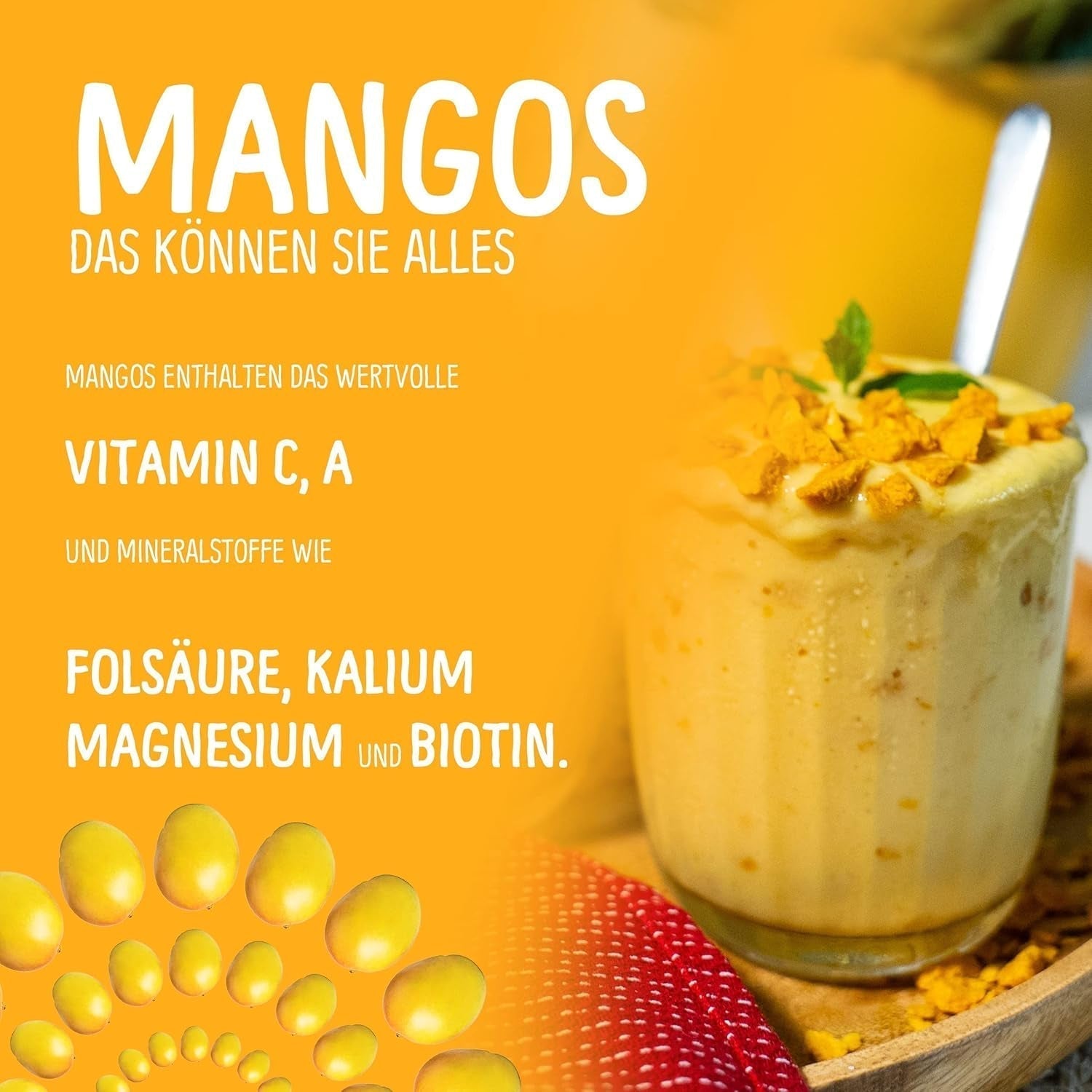 Mangue lyophilisée : 100g de fruits lyophilisés à partir de morceaux tendres de mangue sans sucre ajouté - mangue séchée - mangue séchée - fruits secs - fruits secs de NutriPur Produits déshydratés Naty Shop