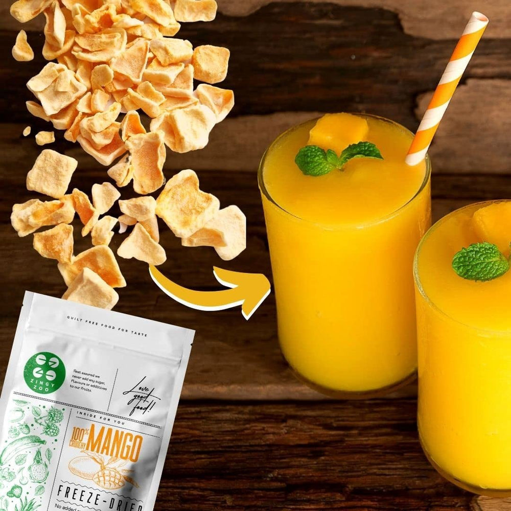 Mangue lyophilisée | Sans sucre ajouté Mangue lyophilisée | Mangue lyophilisée Mangue Mangue séchée | Mangue séchée Fruits secs sans additifs | Mangue séchée ZingyZoo (100g) Produits déshydratés Naty Shop