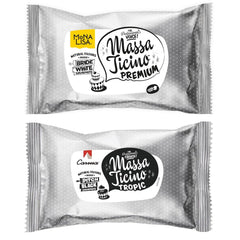 Massa Ticino Set 1x Fondant blanc 250g et 1x Fondant noir 250g - Pâte à sucre premium pour gâteaux, fondants en rouleaux - Parfait pour les gâteaux, le modelage et les décorations - Fondant pour boulangers professionnels et amateurs Pâte à sucre Naty Shop Default Title