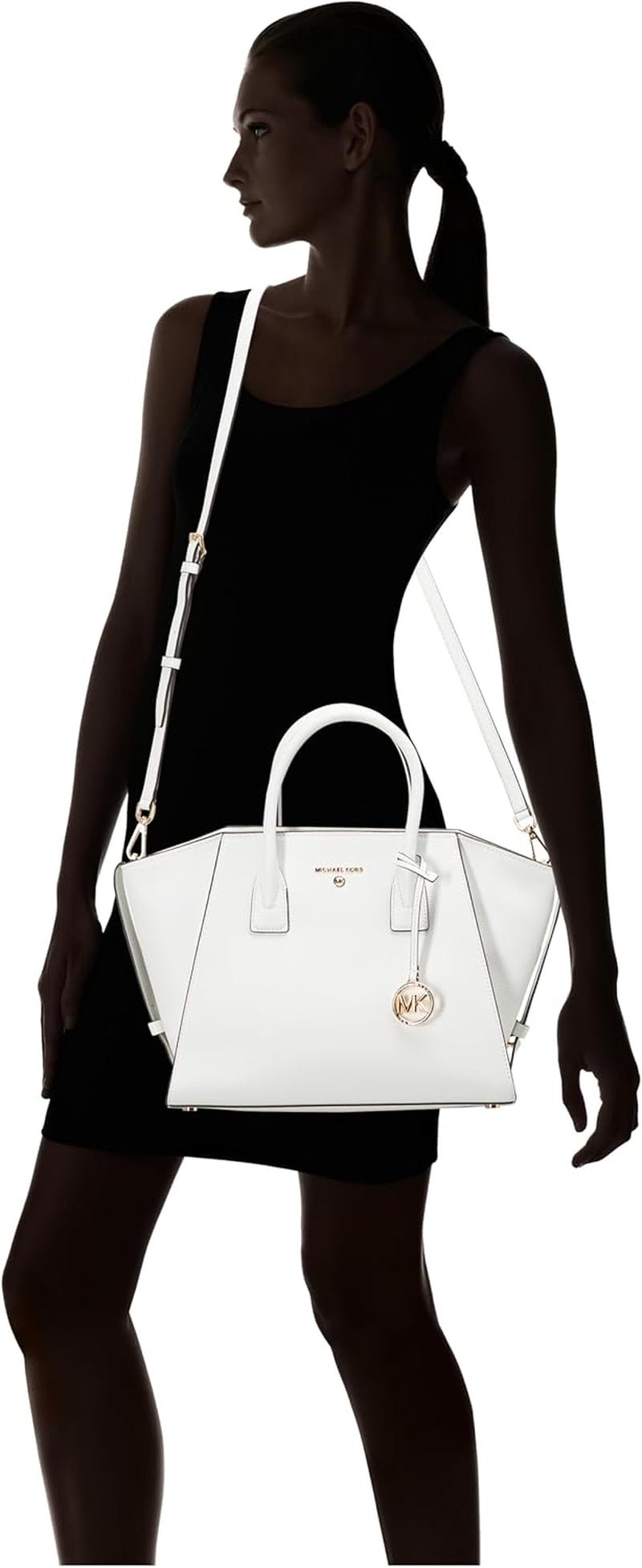 MICHAEL KORS Sac bandoulière Avril LG TZ pour femme, Opticwhite Sacs pour femme Naty Shop