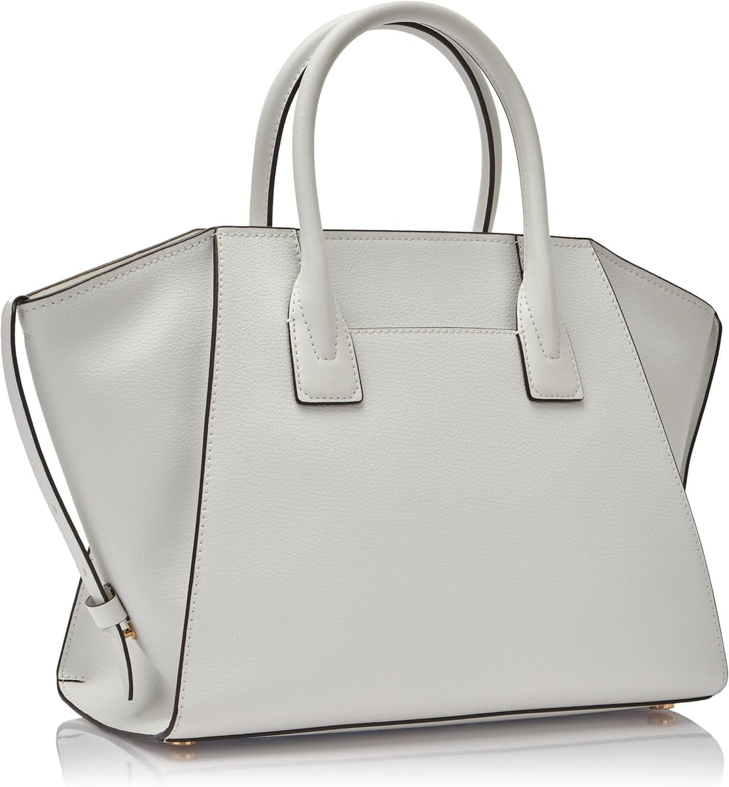 MICHAEL KORS Femeile Avril LG TZ Satchel Bag, Opticwhite Genti Femei Naty Shop