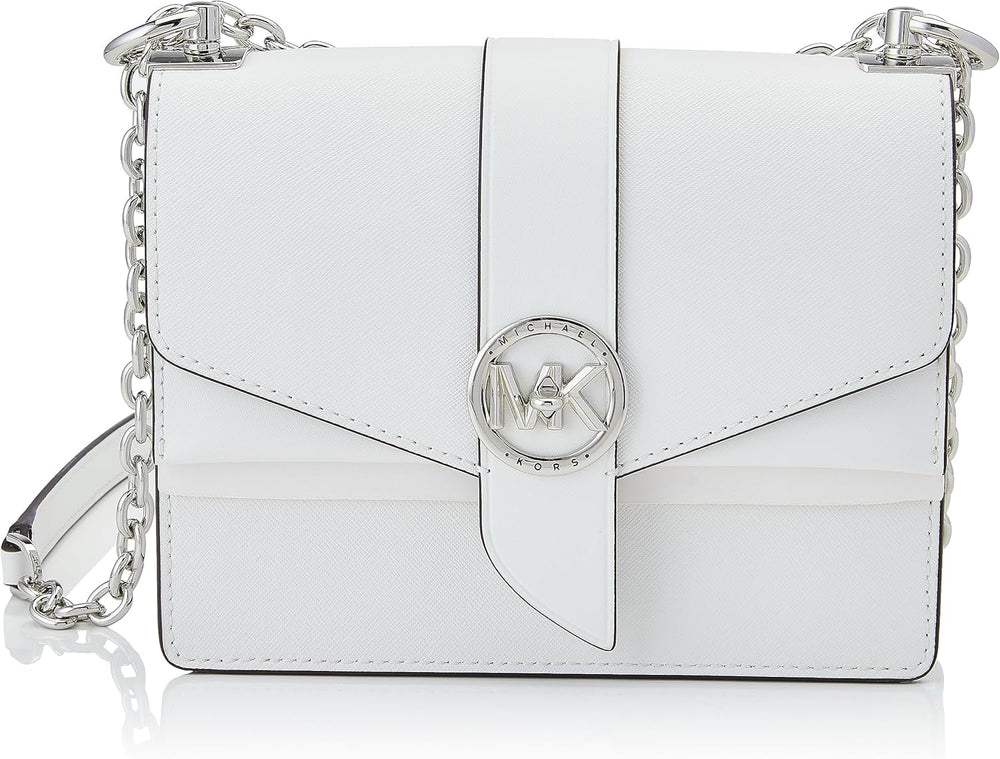 Michael Kors Greenwich Sm Conv Xbody Bag Femme Sacs Naty Shop Blanc optique