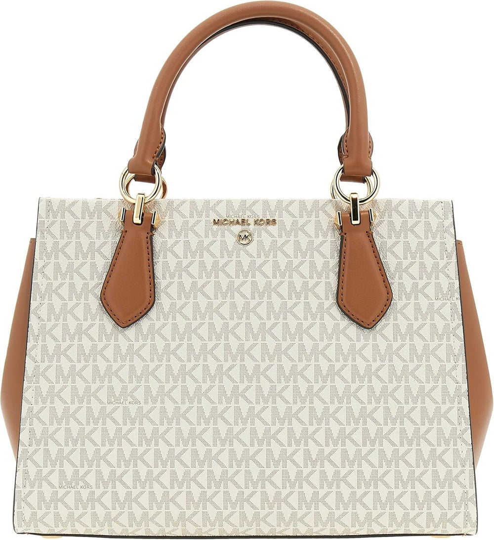 Michael Kors Ladies Md Satchel Bag Sacs pour femmes Naty Shop Vanille/Acrn