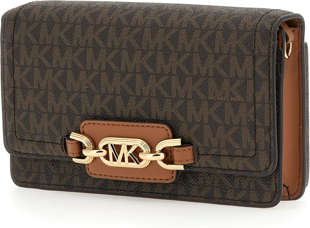 MICHAEL KORS Femme Heather PHN CHN XBODY Sac, Marron Foncé Femme Sacs Naty Shop