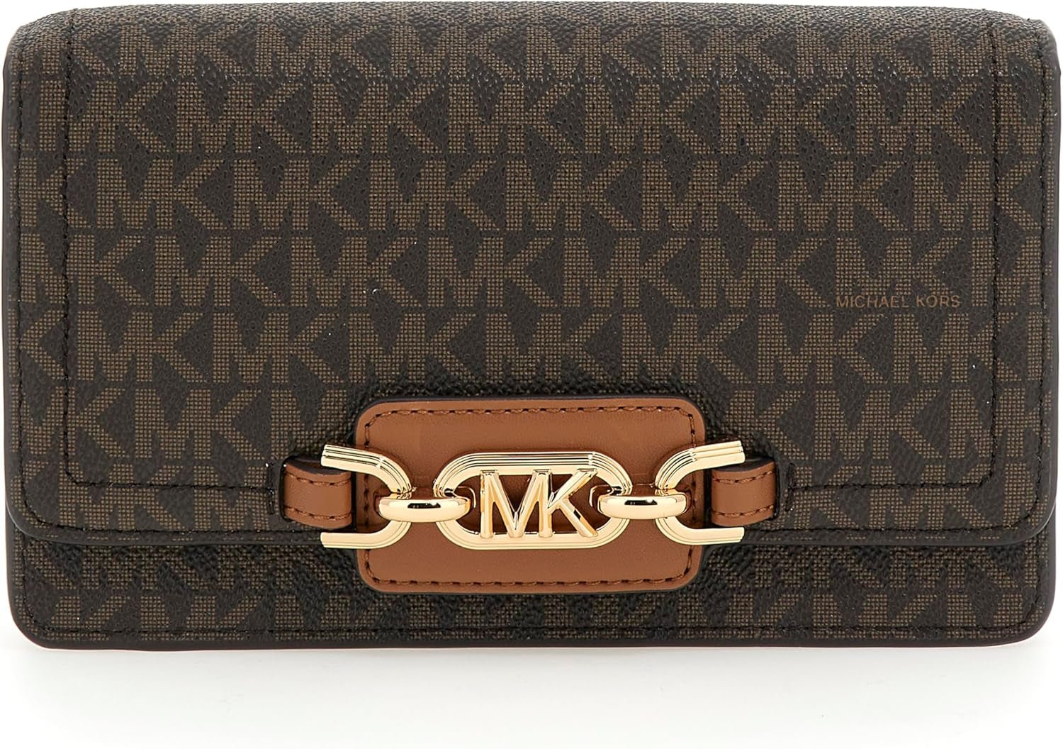 MICHAEL KORS Femme Heather PHN CHN XBODY Sac, Marron Foncé Femme Sacs Naty Shop Default Title