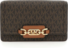 MICHAEL KORS Femme Heather PHN CHN XBODY Sac, Marron Foncé Femme Sacs Naty Shop Default Title