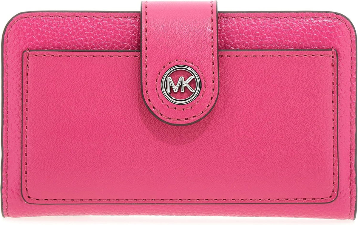 Michael Kors Women's Md Tab Pckt Bifold Hand Bag Portofel Femei Naty Shop Wild Berry