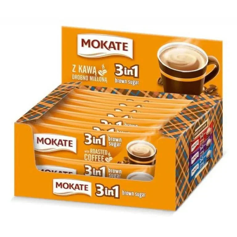MOKATE 3in1 Cassonade Café Instantané Sachet 24x17g Café Naty Shop